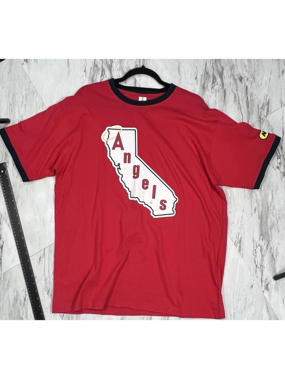 Shohei Ohtani Los Angeles Angels California Ringer Shirt XL Red #8